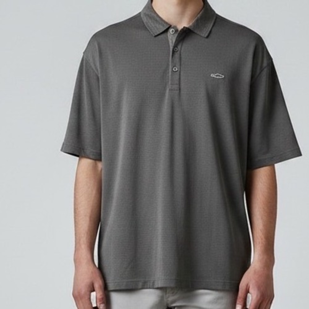 Tommy Bahama Mens‎ XXXL shirt Gray Tencel Modal Blend Polo snags in front